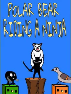 Polar Bear Riding A Ninja