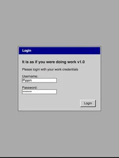 It is as if you were doing work