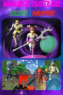 Marmargee Fighter Girl vs. Zombies & Monsters!