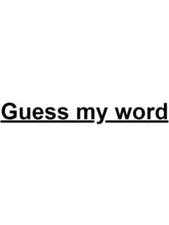 Guess My Word