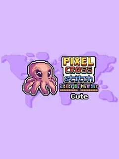 Pixel Cross Stitch Color by Number: Cute Pack