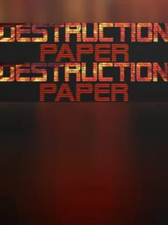 Destruction Paper