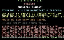 Snowball Sunday
