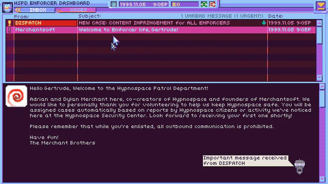 Hypnospace Outlaw - Screenshot 1